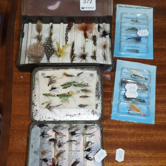 assorted fishing flies