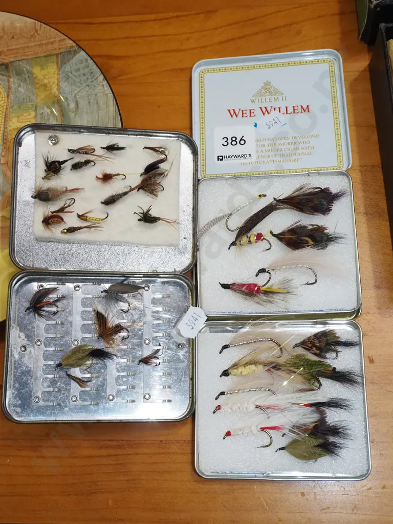 3 tins of fishing flies Image 1++