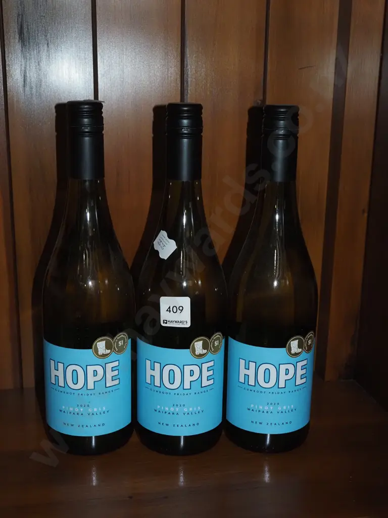 3 bottles of Hope Waipara Valley Pinot Gris 2020 Image 1++