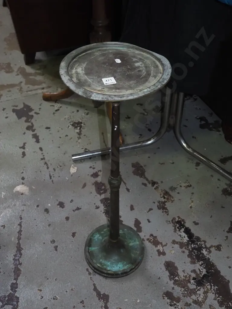 copper jardiniere stand H720 Image 1++