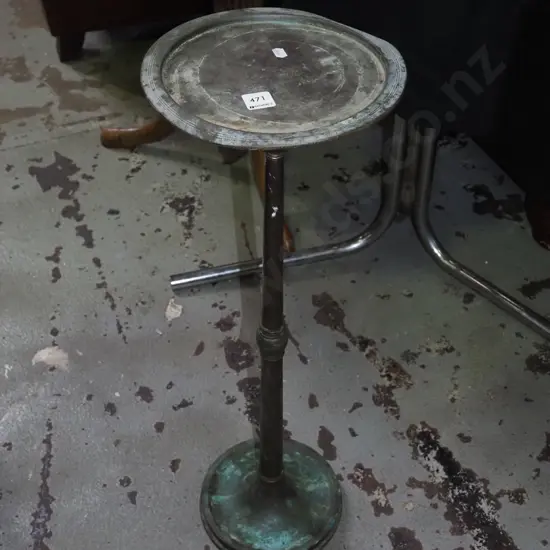 copper jardiniere stand H720