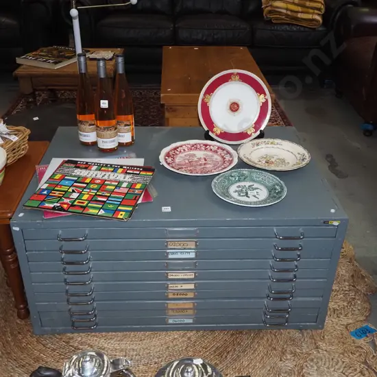 10 drawer metal plan drawers H450 W1960 D680