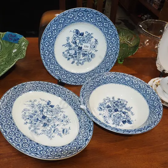 Empire Ware Harvard plates, bowl