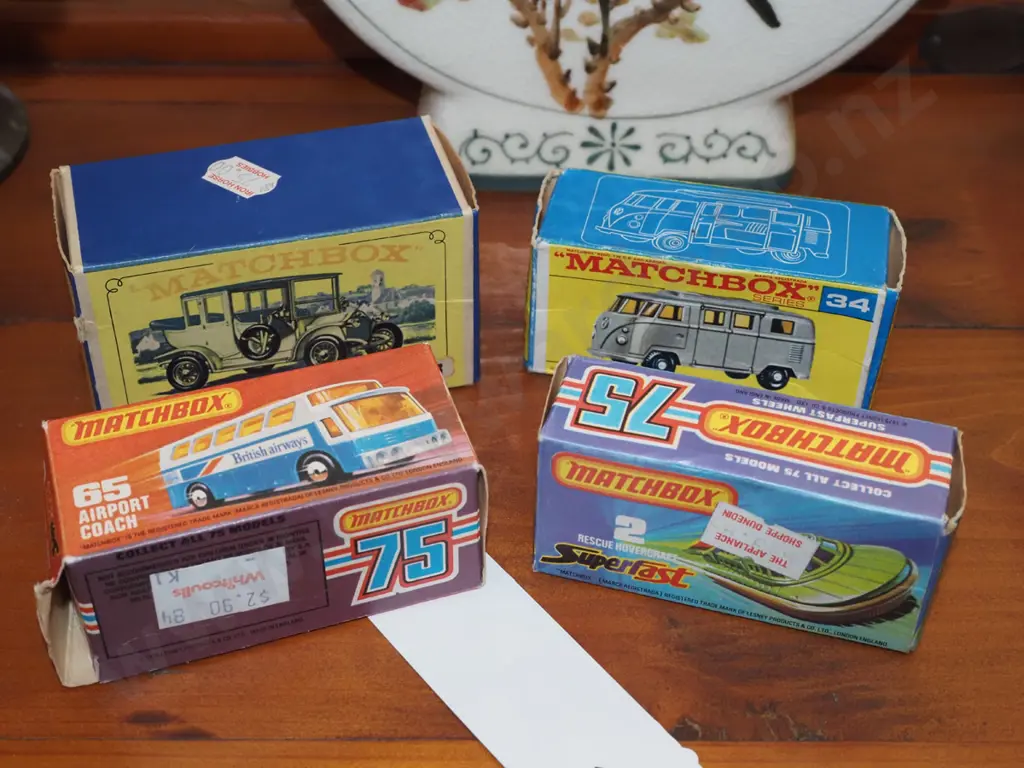 4x Match Box boxed toy vehicles Image 1++