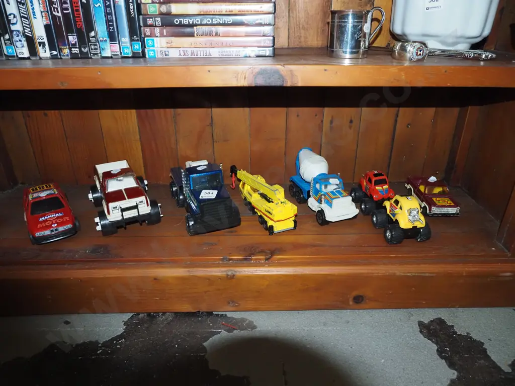 shelf of toy vehicles Image 1++