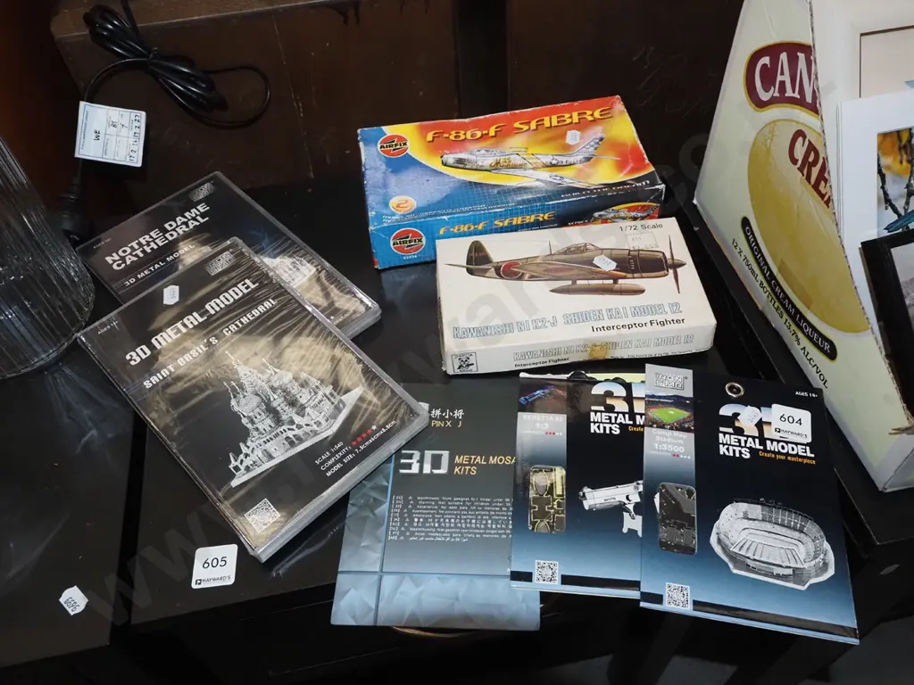 yet to be assembled model kits; cathedrals, planes etc Image 1++