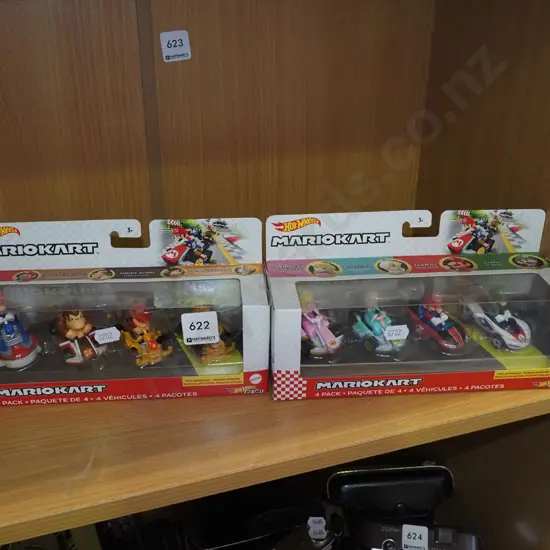 2x as new boxed sets of HotWheels Mario carts