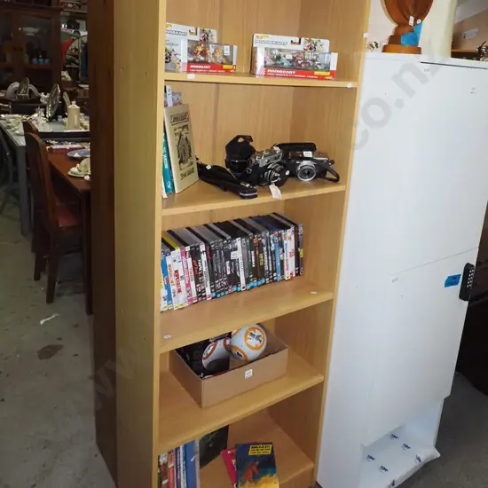 mdf faux wood veneer bookcase H1770 W600 D295