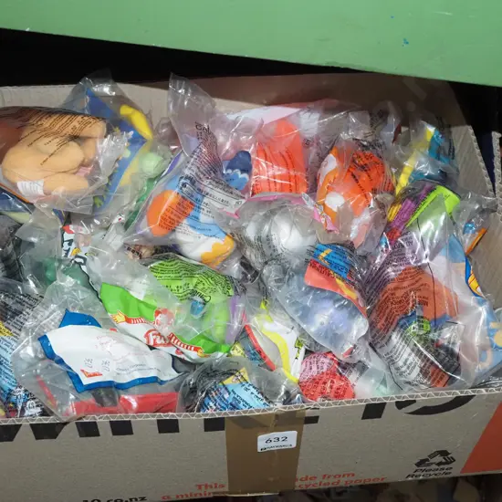 box of happy meal toys