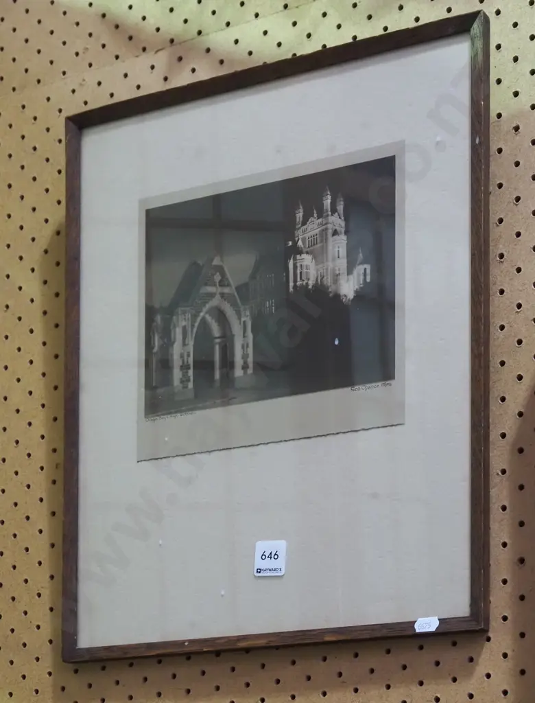 framed George Chance photograph - Otago Boys - foxing Image 1++