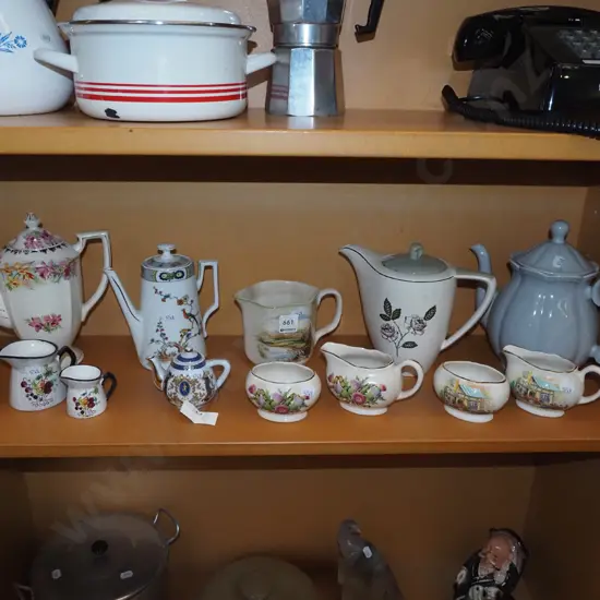 teapots, jugs, creamers etc