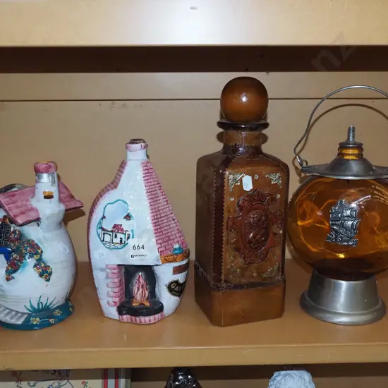 decanters, bottles
