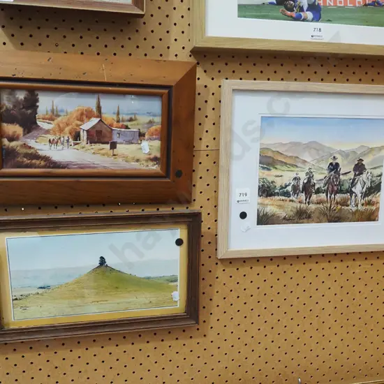 framed photo print, framed print, framed watercolour - black dots