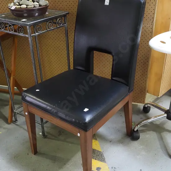 vinyl dining chair with cut out back - vinyl peeling in front