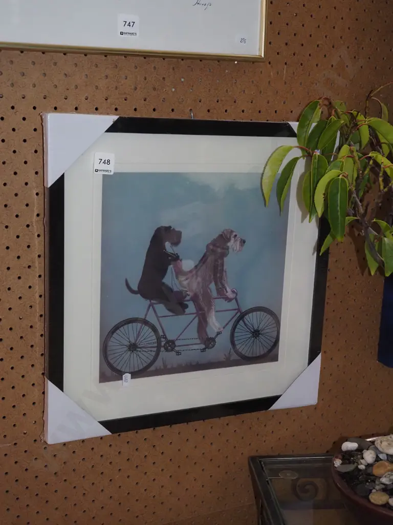 new print - dogs on bike Image 1++