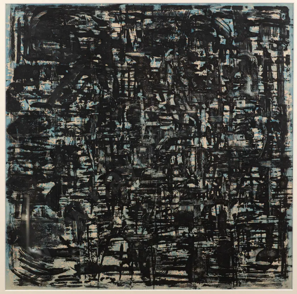 Unknown artist -- framed aquatint on paper "City" H-495 W-495 Image 1++
