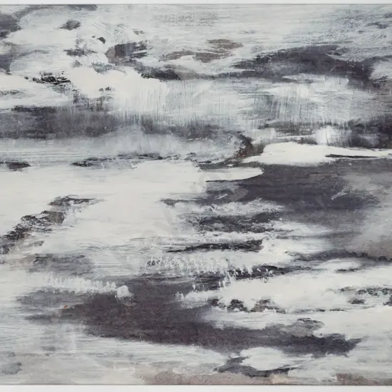 Claire Beynon -- framed acrylic on paper, untitled, H-420 W-535