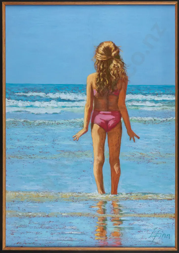 Lesly Finn -- framed pastel on paper "Song from the South" H-465 W-325 Image 1++