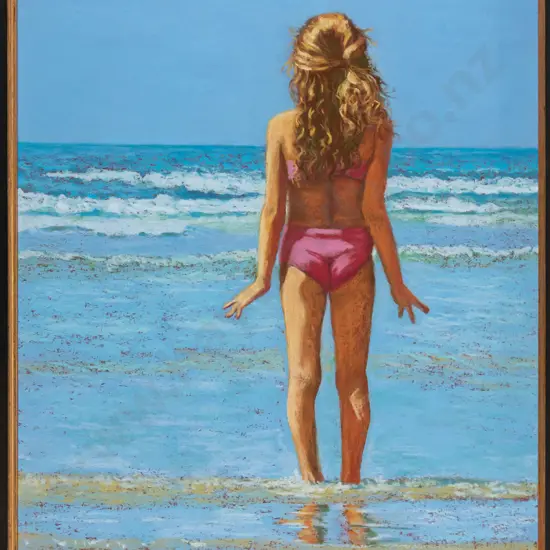 Lesly Finn -- framed pastel on paper "Song from the South" H-465 W-325