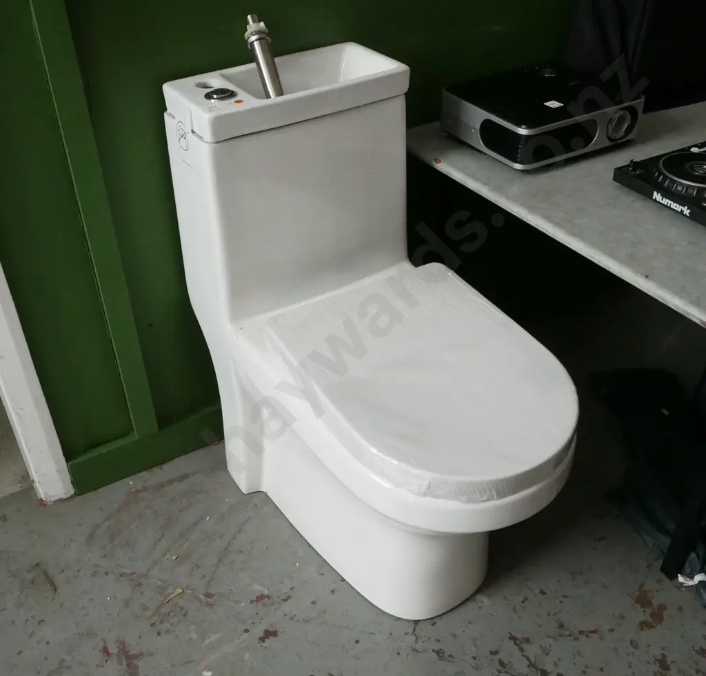 2 in 1 Toilet Basin Combo Image 1++