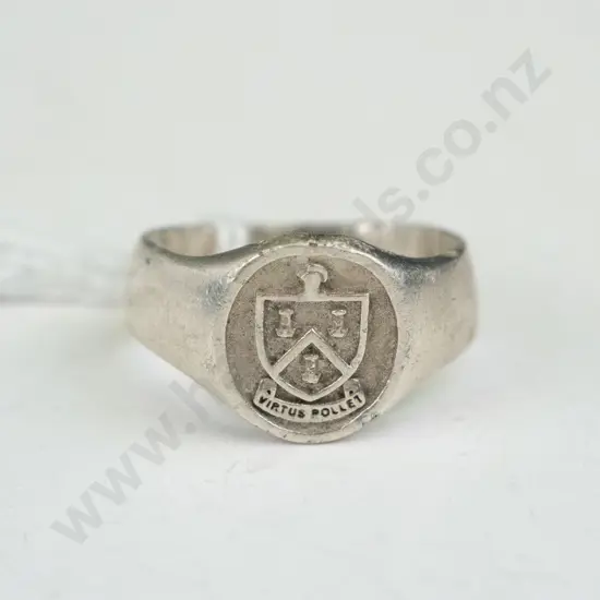 Ring -silver with school stamp