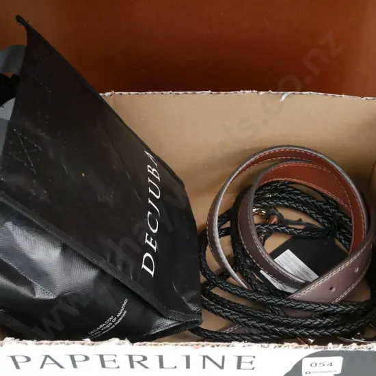 Small Decjuba bag with two belts.