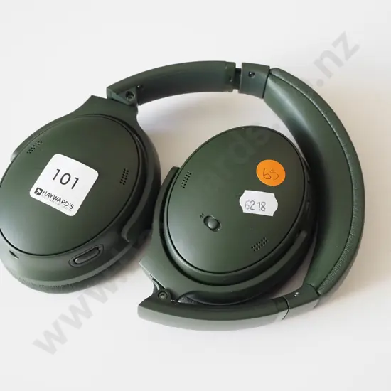 Green Bose headphones