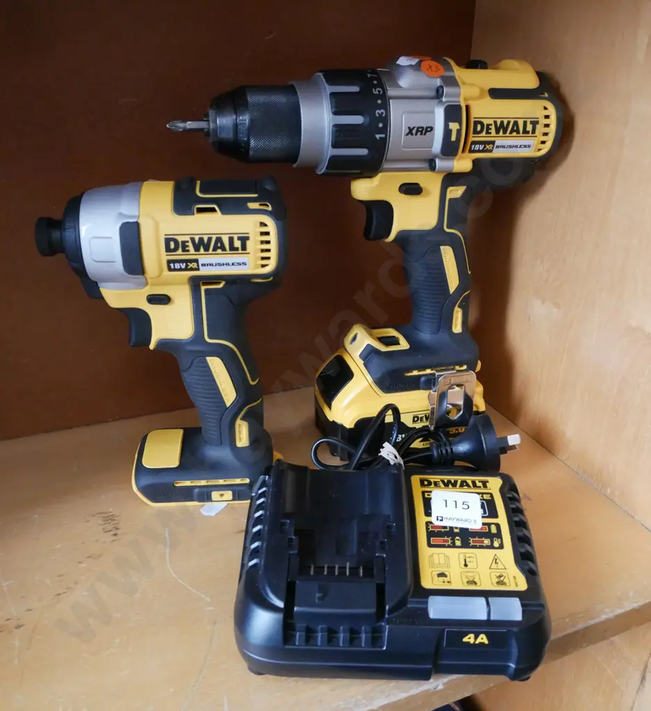 Dewalt Drill, Impact Driver, charger and battery Image 1++
