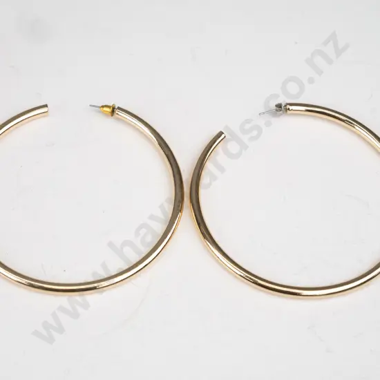 Gold hoop earrings