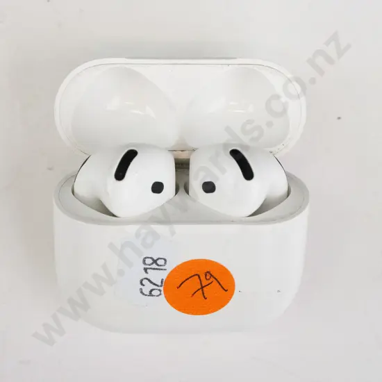 Apple airpods in white charging case