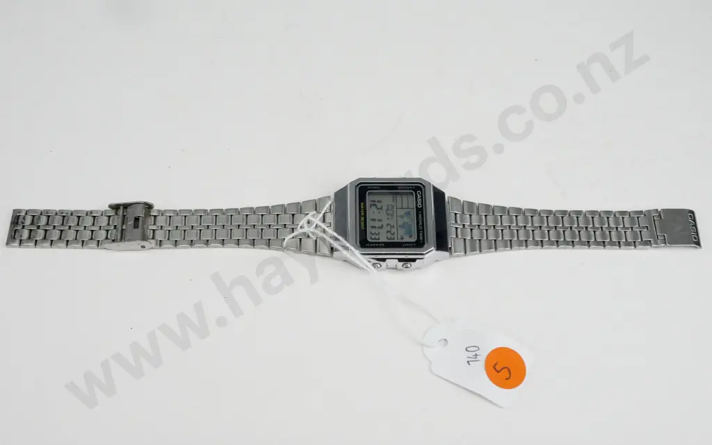 Silver Casio wristwatch Image 1++