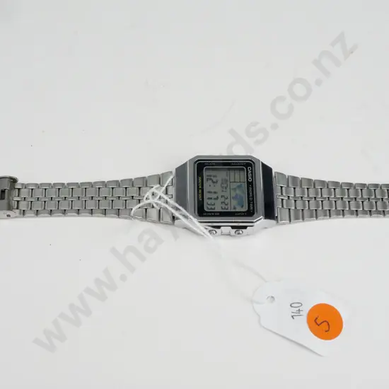 Silver Casio wristwatch
