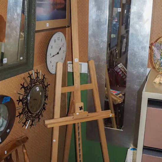 large wooden easel