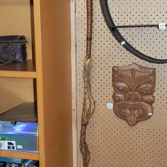 leather stockman's whip