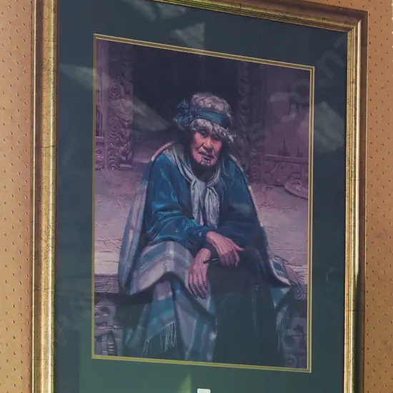 framed Goldie print