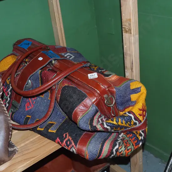 woven carpet bag