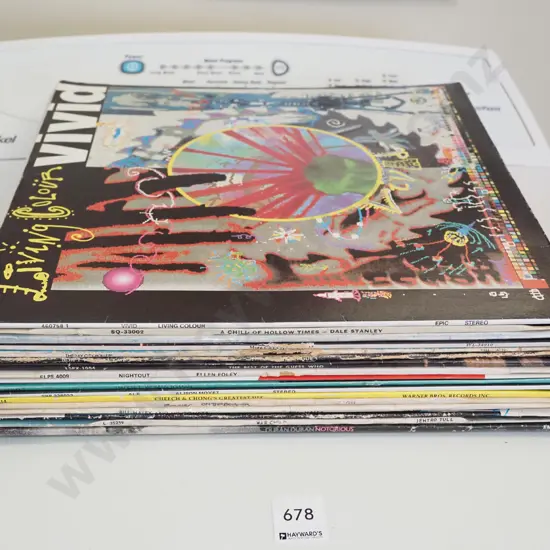 LPs; Living Colour, Bay City Rollers etc
