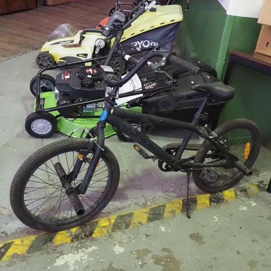 black BMX bike