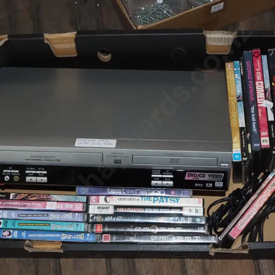 box; DVD/video player, DVDs