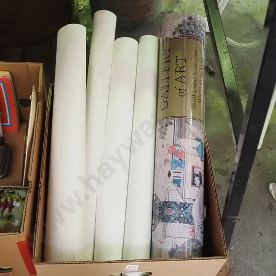 box of posters