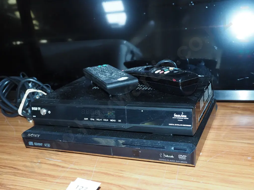 LG 55" TV with Freeview player, Sony DVD player Image 1++