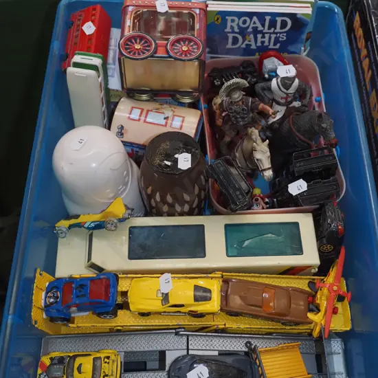 box of toys etc