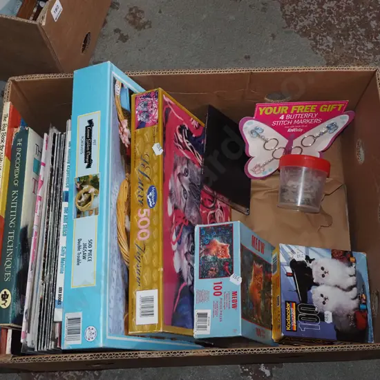 box; puzzles etc