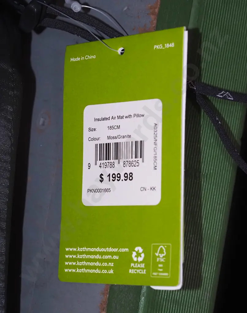 Kathmandu insulated air mat with pillow Image 1++