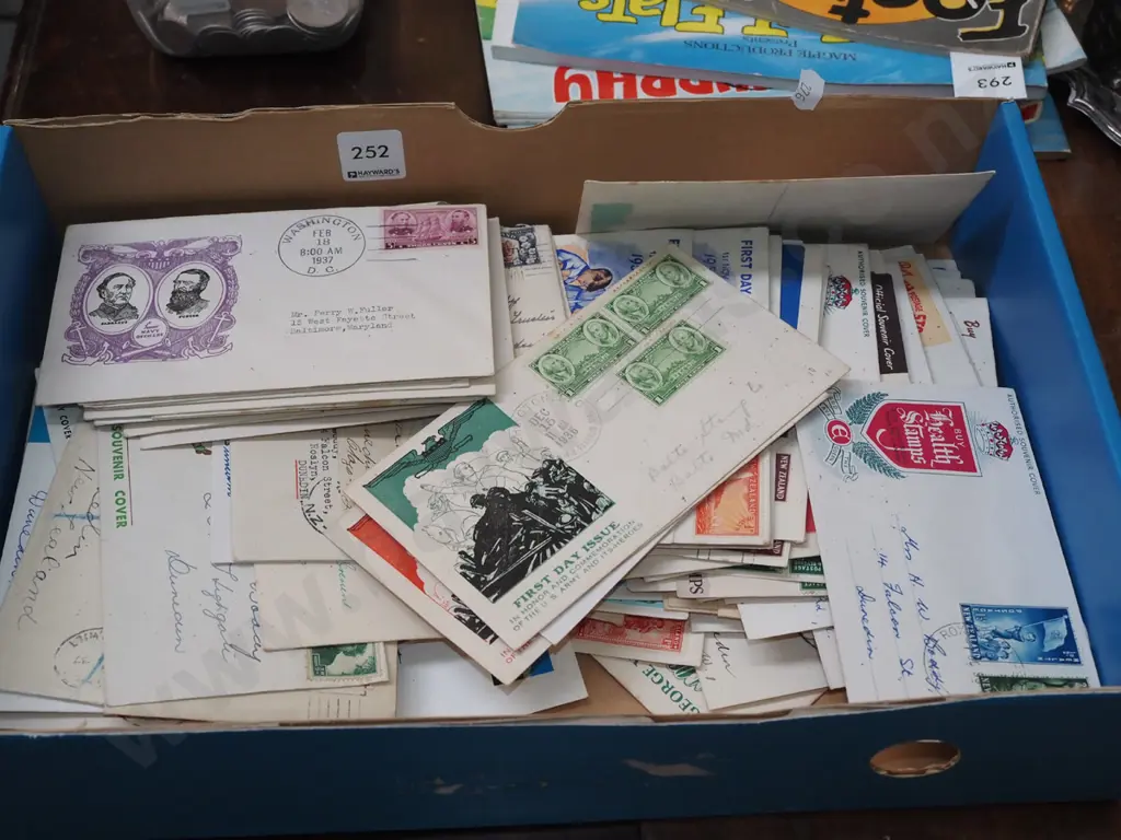box; first day covers Image 1++