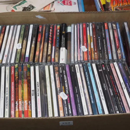 box of CDs