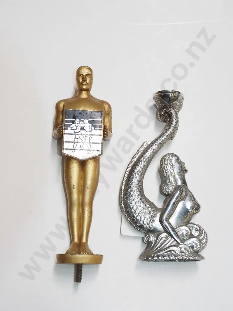 cast mermaid figurine from stand, cast metal male figurine - no stand Image 1++