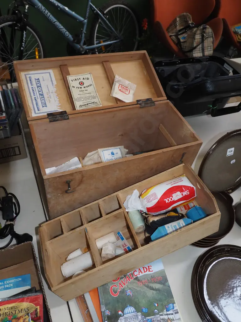 homemade first aid box and contents Image 1++