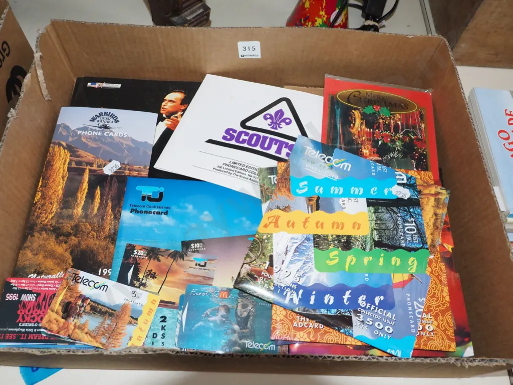 box; Telecom phone cards Image 1++