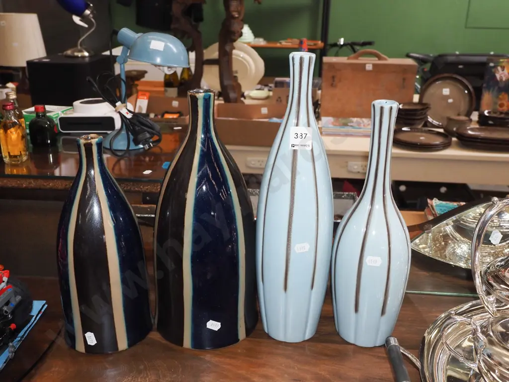 2x pairs of modern ceramic vases H360 Image 1++